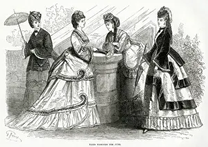 Bustles: Fashions for June 1870
