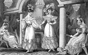 Soiree: Fashions at Soiree 1820s