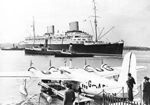 Raft: Fast steamer Europa, 1938