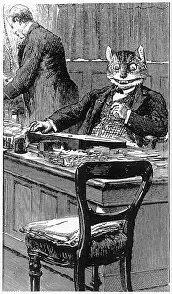 Boss: Fat cat boss sitting at a desk