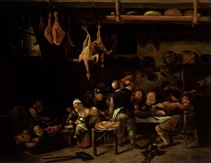 Steen: Fat Kitchen, by Jan Steen