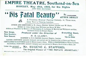 Farcical: His Fatal Beauty by Arthur Shirley