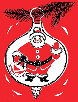 Baubles: Father Christmas in a Bauble