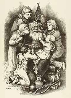 Nast: Father Christmas with children