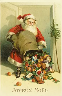 Emptying: Father Christmas delivering presents