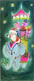 Howdah: Father Christmas on an Elephant
