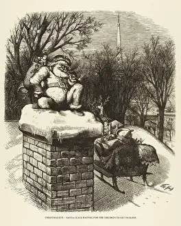 Disappears: Father Christmas Going Down a Chimney