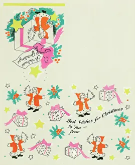 Wraps: Father Christmas and parcels