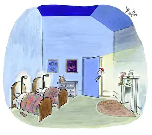 Periscopes: Father Christmas peeping round door
