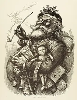 Nast: Father Christmas with presents