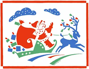 Arrobus: Father Christmas and reindeer