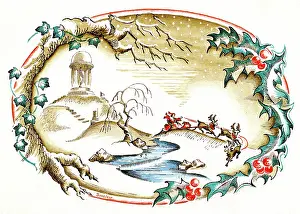 Sinclair: Father Christmas in a Rococo landscape
