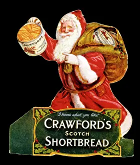 Biscuits: Father Christmas shortbread advert