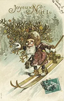 Sking: Father Christmas on skis
