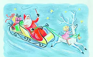 Flys: Father Christmas in Sleigh
