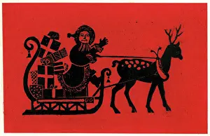Piled: Father Christmas in his sleigh