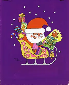 Maddox: Father Christmas in his sleigh