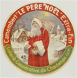 Camembert: Father Christmas in the snow