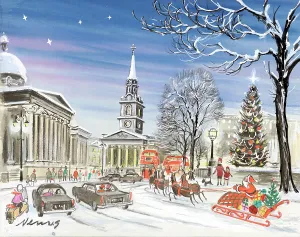 Father Christmas in Trafalgar Square