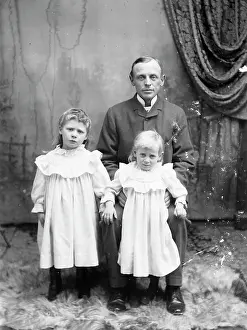 Smock: Father with two daughters, Mid Wales