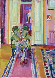 Rugs: My Father ' elderly man sitting on a chair