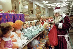 Shelves: Father Frost in toy store, 1981