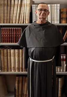 Corsini: Father Giancarlo Corsini, Library, Santa Croce, Florence