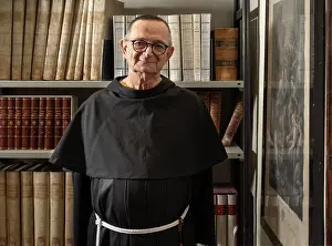 Corsini: Father Giancarlo Corsini, Library, Santa Croce, Florence