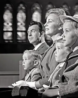 Moms: Father Mother Three Children Devout Religious