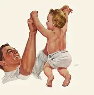 Holiholidays: Father playing with Laughing Baby