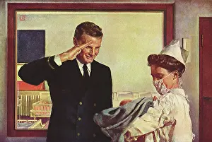Baseclassic: Father Salutes Baby Boy