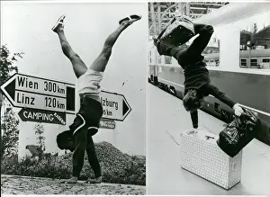 Specialty: Father and son do handstands, Austria and Germany