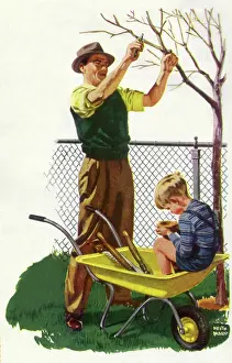 Closely: Father and Son with Nest