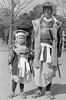 Themselves: Father and son in samurai costume, 1939