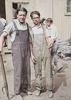 Bonding: Father and son working in the shipbuilding