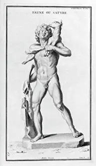 Supplement: Faun or satyr, after a Roman statue. Illustration