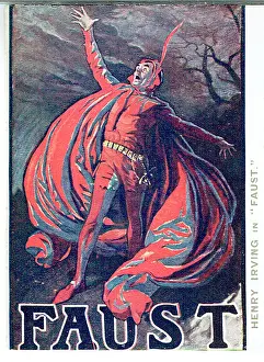 Mephistopheles: Faust by W. G. Wills - Henry Irving as Mephistopheles