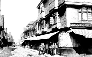 Faversham: Faversham, West Street 1892