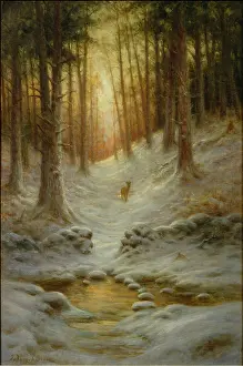 Farquharson: A Fawn in a Winter Landscape