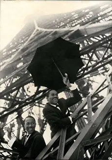 Fayard: Fayard and Harold, Harlem dancers, at Eiffel Tower, Paris