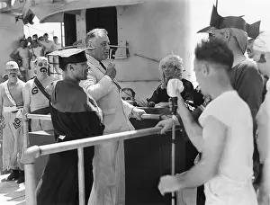 Pleads: FDR at a Crossing the Line (the Equator) ceremony