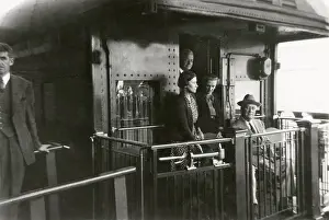Suckley: FDR and party aboard the rear platform of the