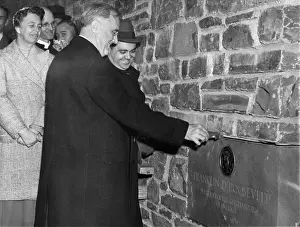 Cornerstone: FDR Presidency. From left: First Lady ?