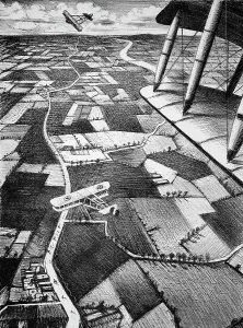 Nevinson: FE2bs, machines of the Royal Flying Corps In the air