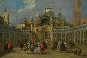 Guardi: The Feast of the Ascension in St Mark's Square, circa 1775