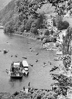 Traunsee: The feast of Corpus Christi. Procession on the lake