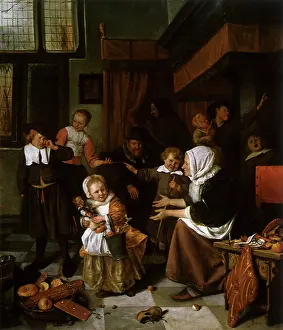 Steen: Feast of Saint Nicholas, by Jan Steen