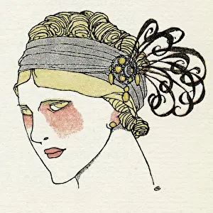 Headdresses: Feather Flapper headband 1912