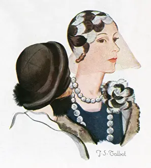 Toque: Feather Hat with Veil