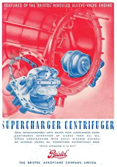Supercharger: Features Of The Bristol Hercules: Supercharger Centrifuger